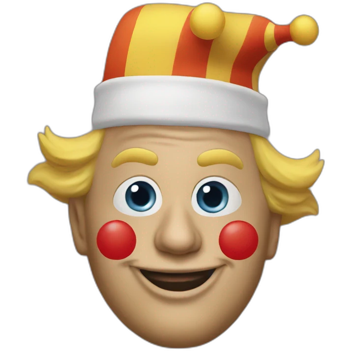 donald trump clown costume emoji