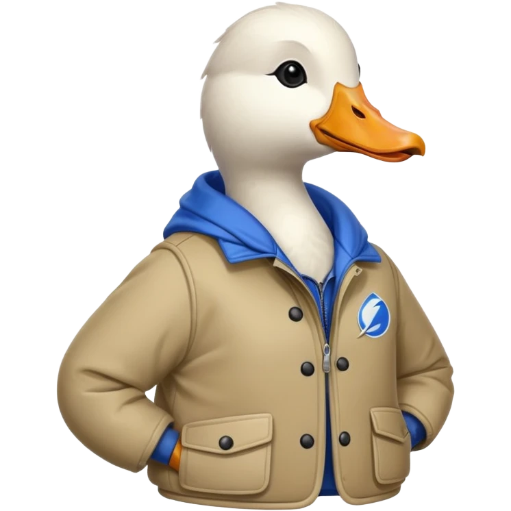 Goose in a Jacket emoji