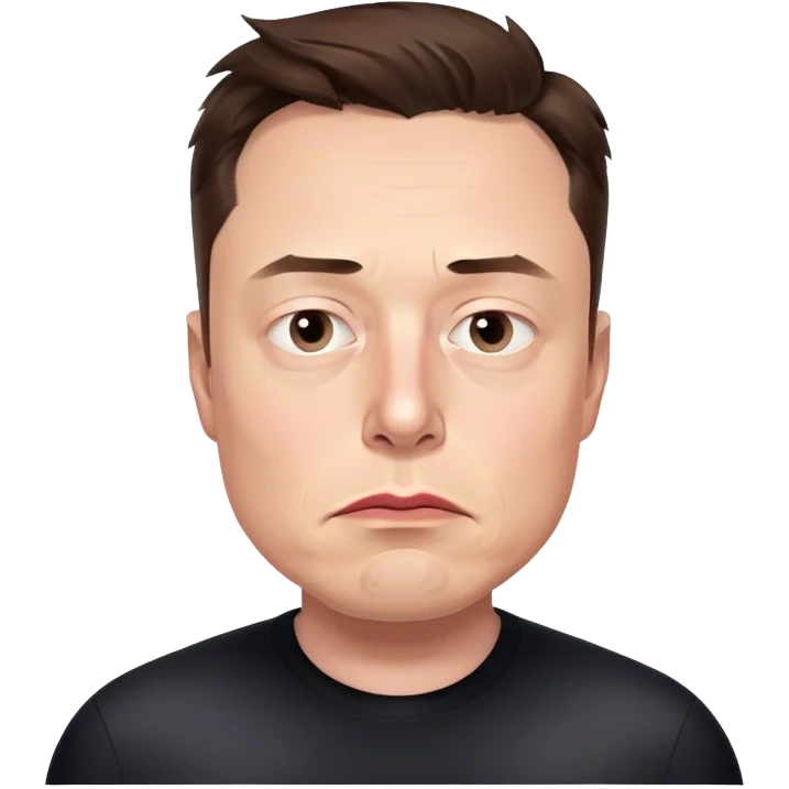 Elon Musk sad emoji