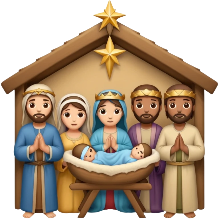 jesus nativity scene emoji