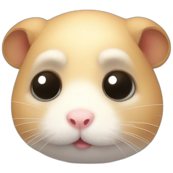 Sad hamster with big eyes  emoji