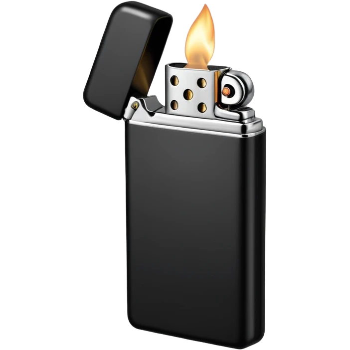 black lighter emoji
