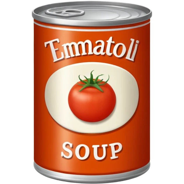 a can of soup, simple, clear emoji