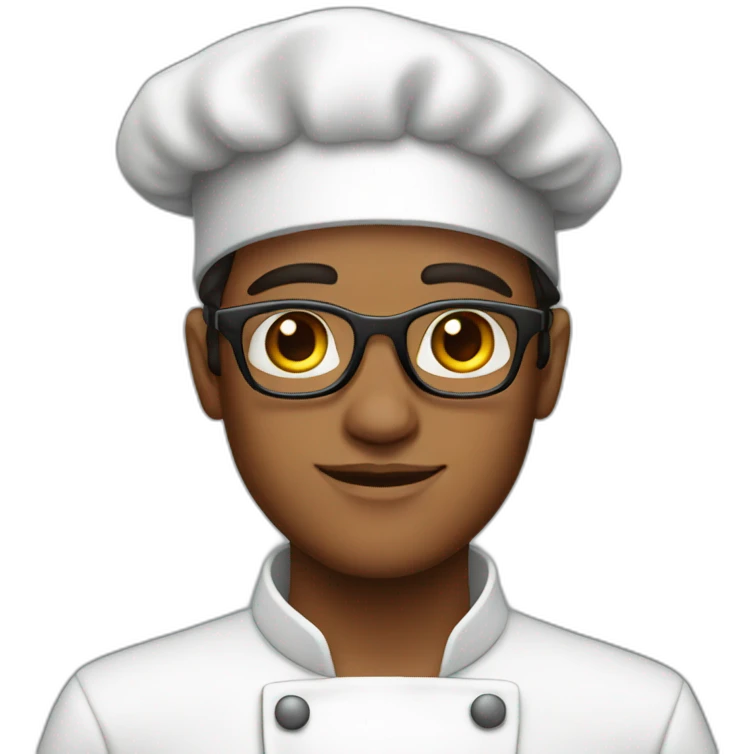 chef-young-glasses-brown-eyes-hat emoji