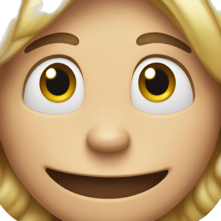 Zoomed in happy face emoji