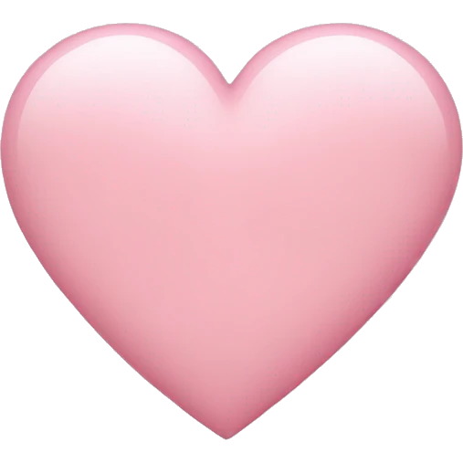 Light pink heart emoji