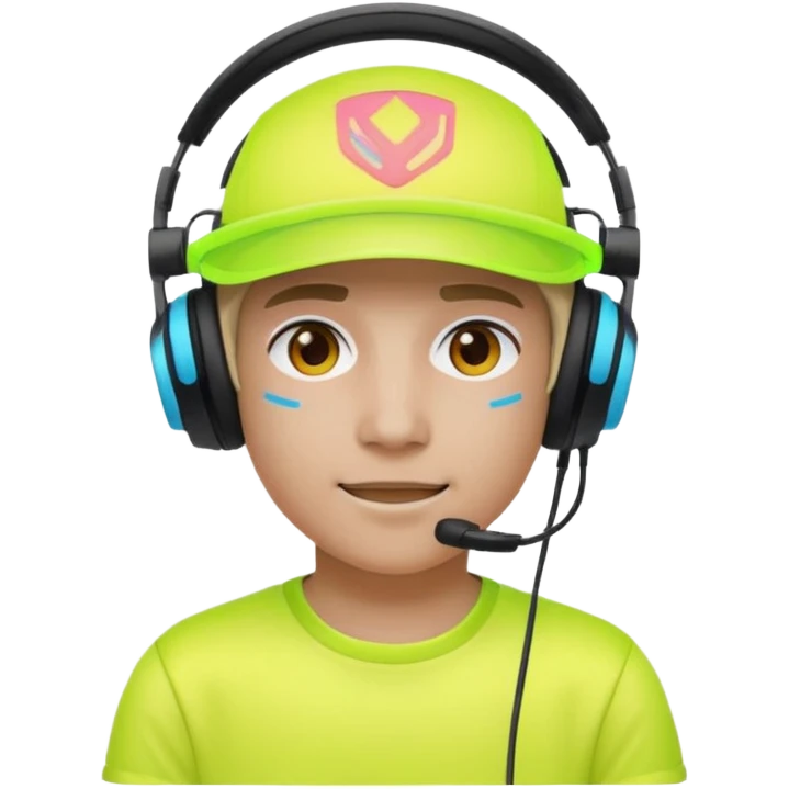 Neon Visor Gamer emoji