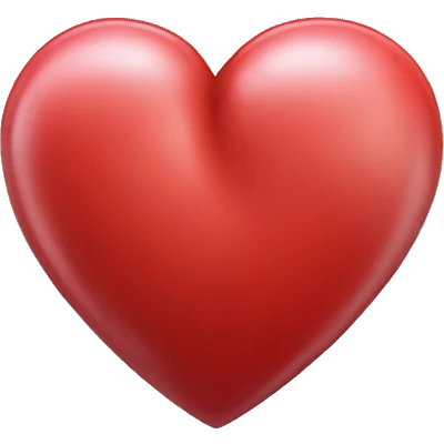 3d glassmorphism heart red emoji emoji