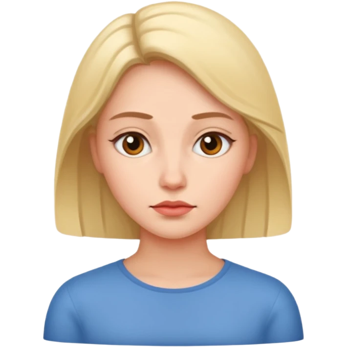 A thoughtful woman emoji