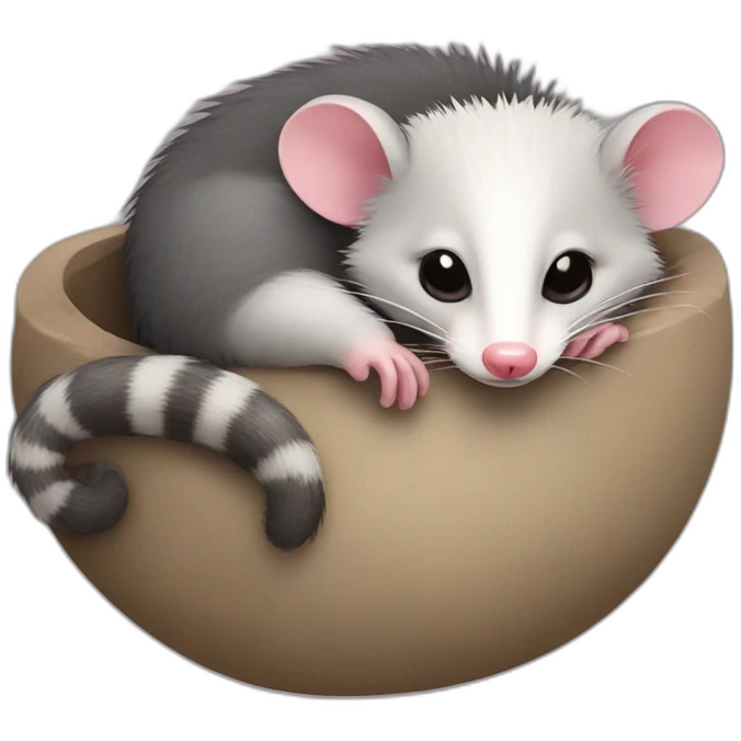 opossum relaxing emoji