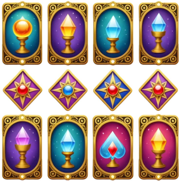 fortune telling cards emoji