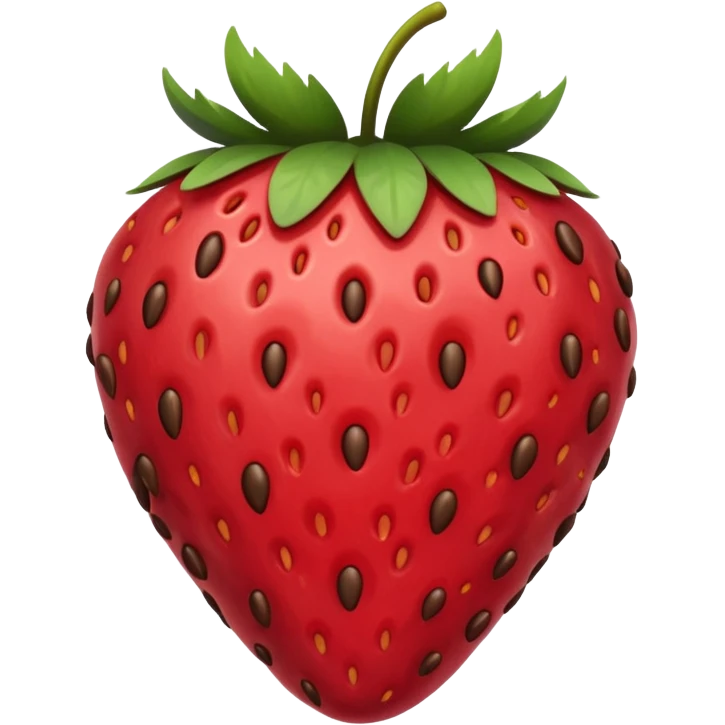 strawberry dipped in chocolate emoji