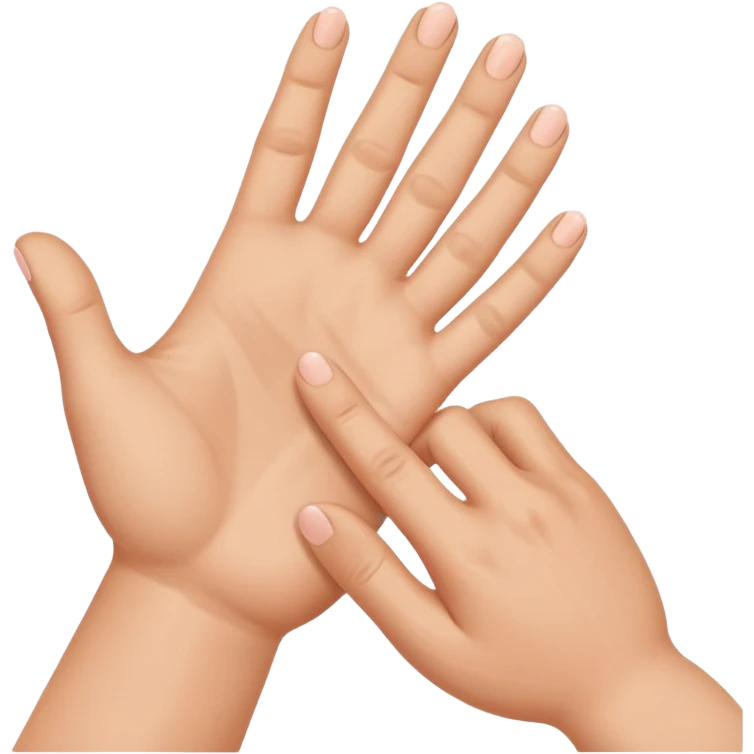 adult hand holding baby hand emoji