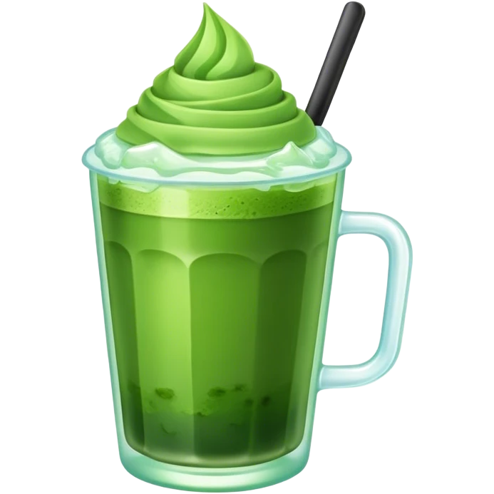 Cup of ice matcha emoji
