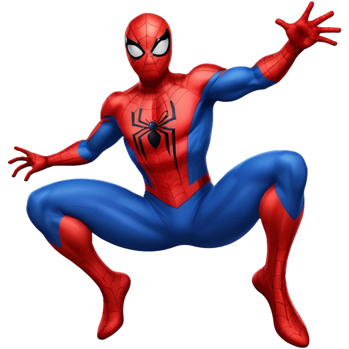 Spider-Man superhero in red and blue costume emoji