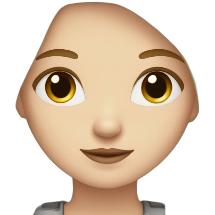 Blonde girl with a cat in brown white and black emoji