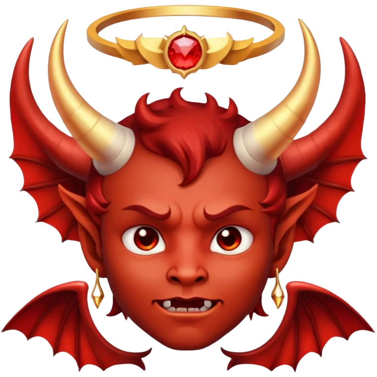 devil with angel halo emoji
