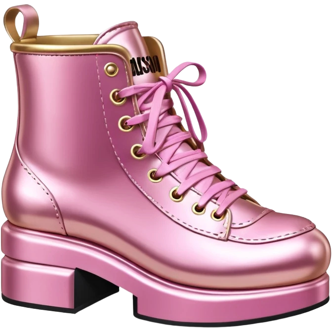 Moschino style spam can shoe sculpture  emoji