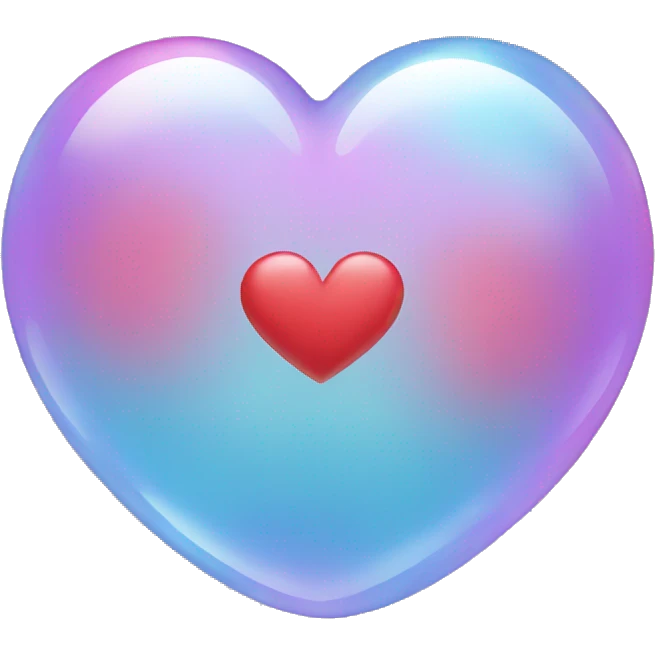 Bubble and heart emoji