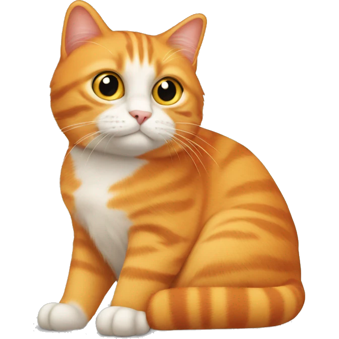 Orange cat that looks like Donald trump  emoji