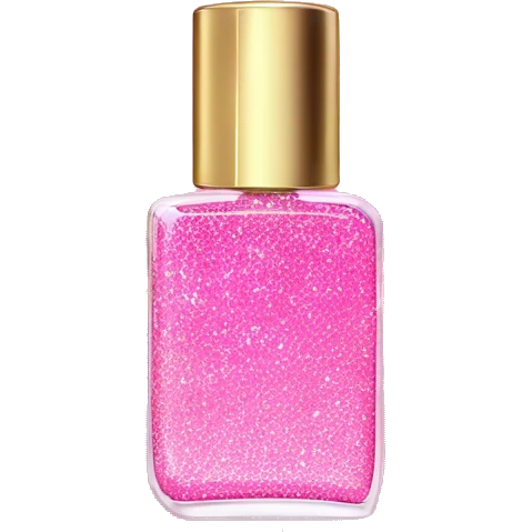 Pink glitter perfume spray emoji