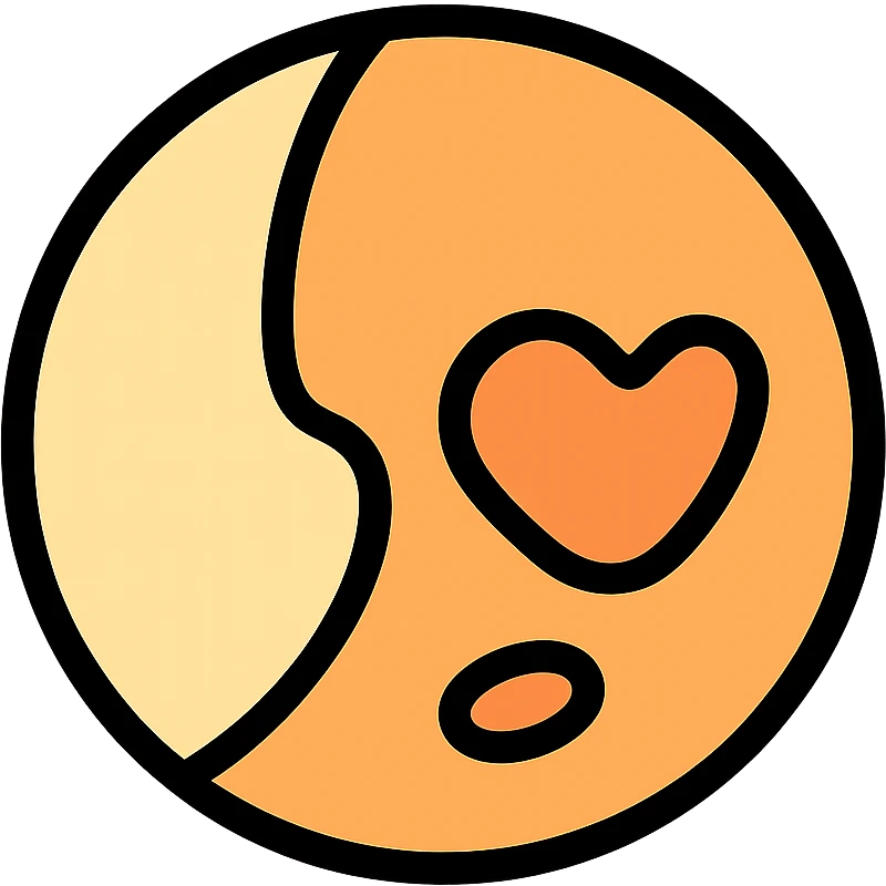 color outline icon of Pluto emoji
