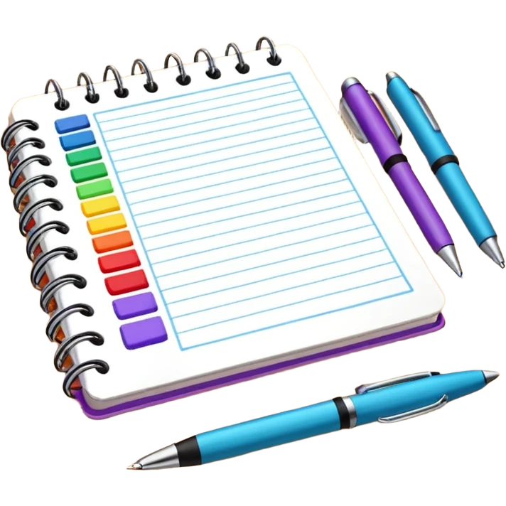 Emoji de um planner pra da prova  emoji