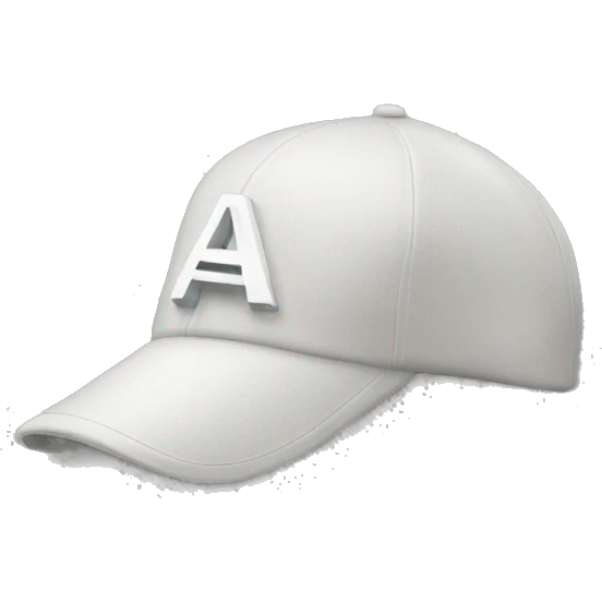 a cap with word cap written on it emoji