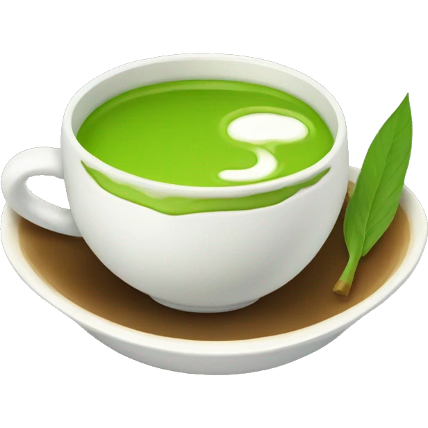 Cup of hot matcha emoji
