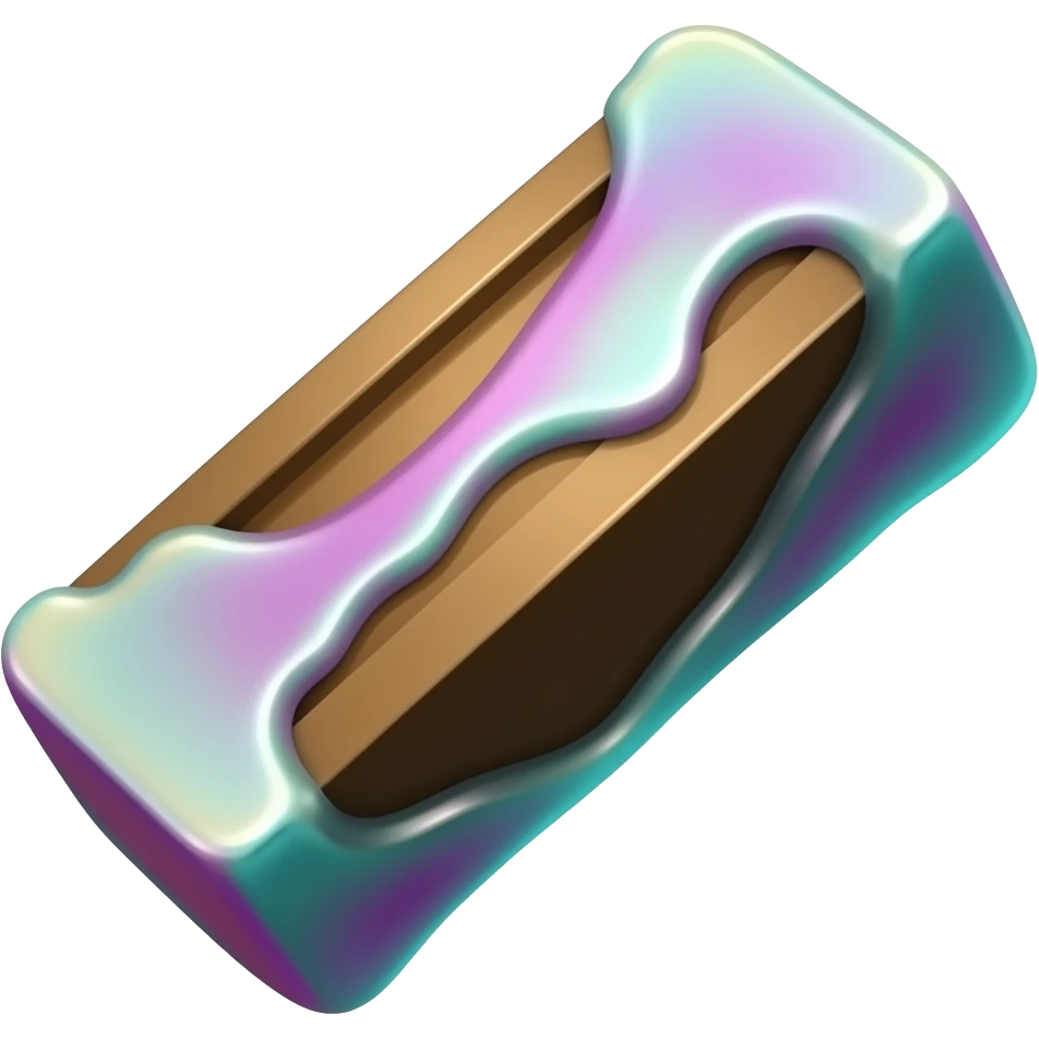 Simple colorful smelted mythical magic bar emoji