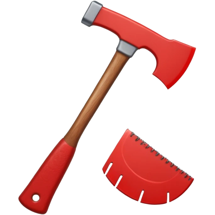 A red Axe  emoji