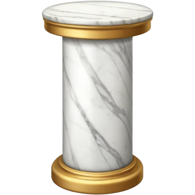 a white marble pedestal emoji