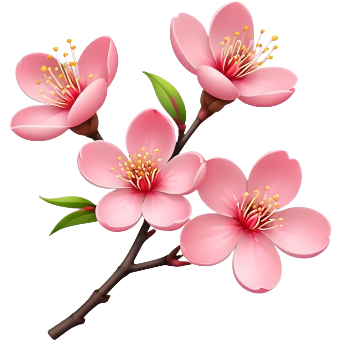 Peach blossoms  emoji