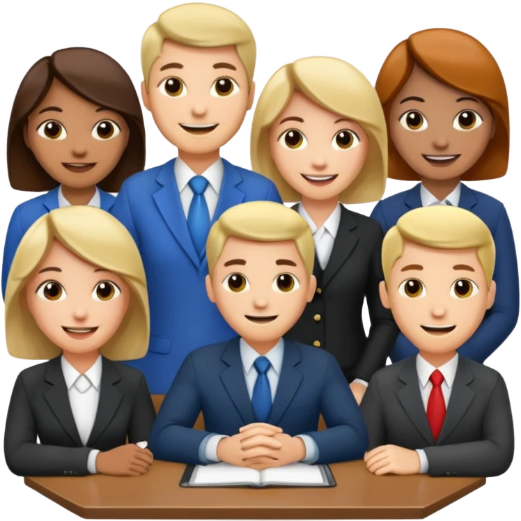 agency team, group of professionals emoji