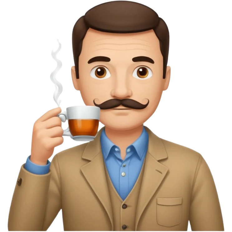 Çay içen baba emoji