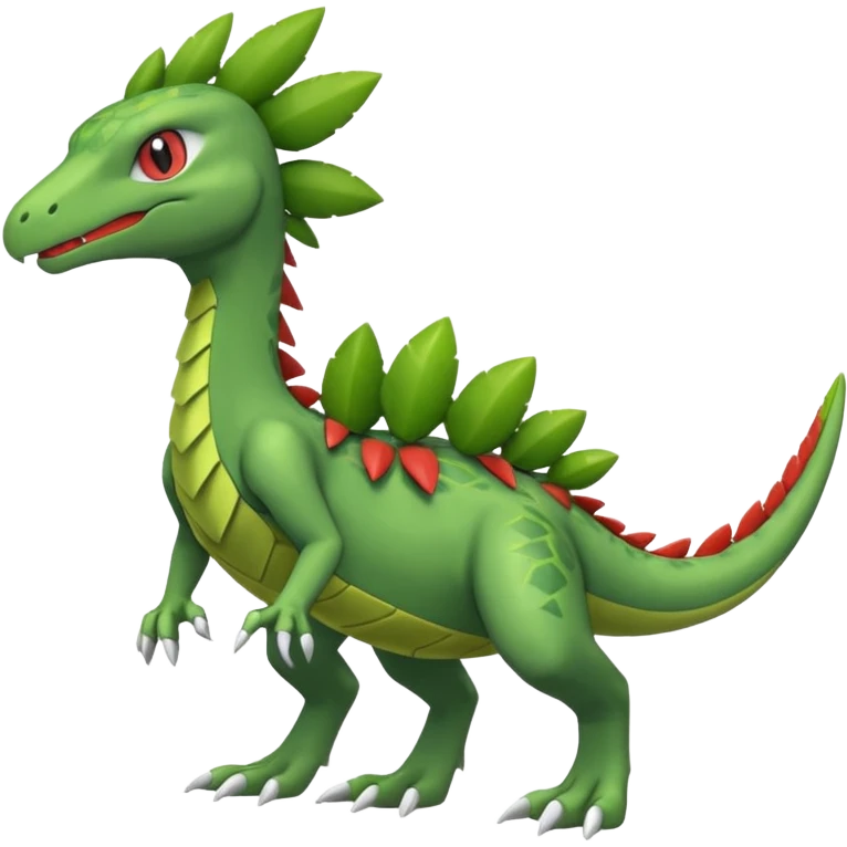 Inteleon-Sceptile-Pokémon-Fusion, full body emoji