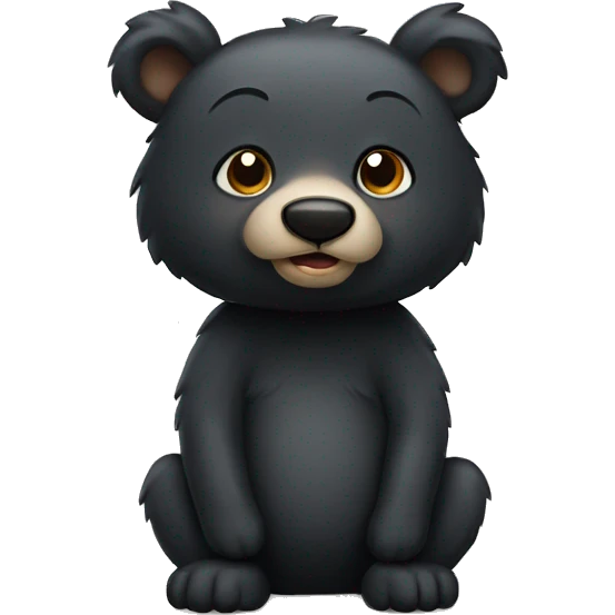 Black bear emoji