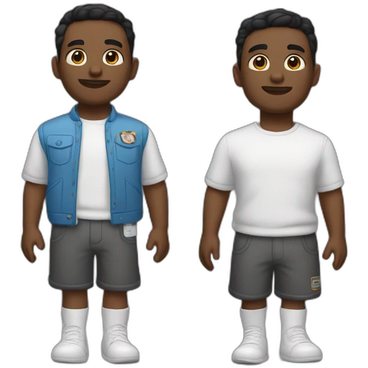 Carl and Karl  white twins emoji