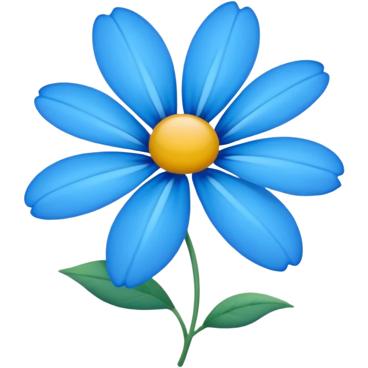 Des emojis fleur bleue emoji