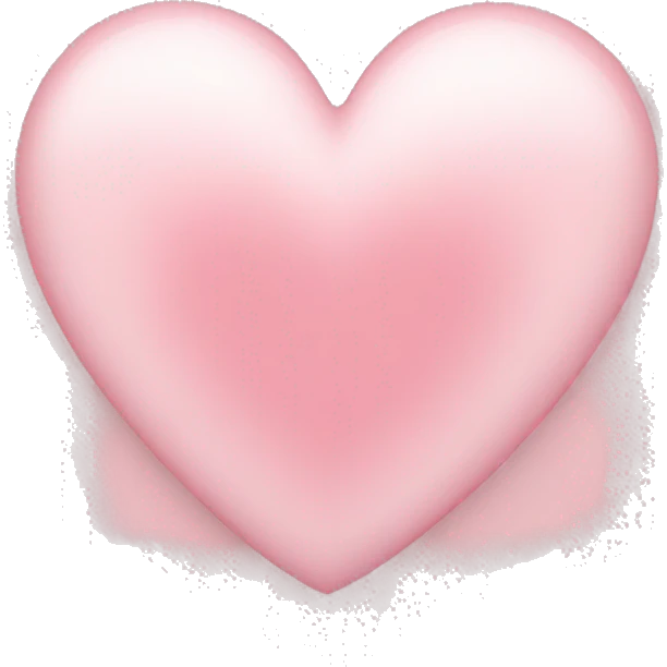 Light pink heart emoji