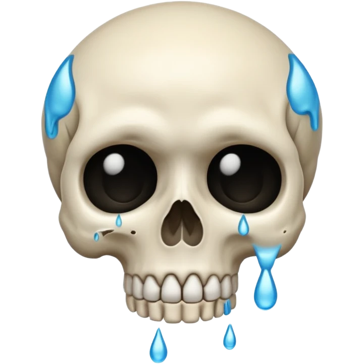 skull crying emoji
