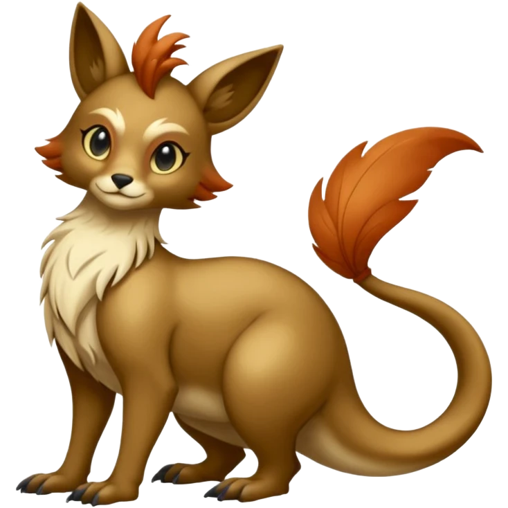 Shiny Dark Dull-Colored Fionbri-creature by Falvie (full body) emoji