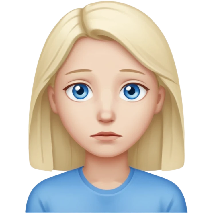 Sympathy loss blue eyes emoji