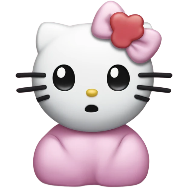 Sad hello kitty emoji