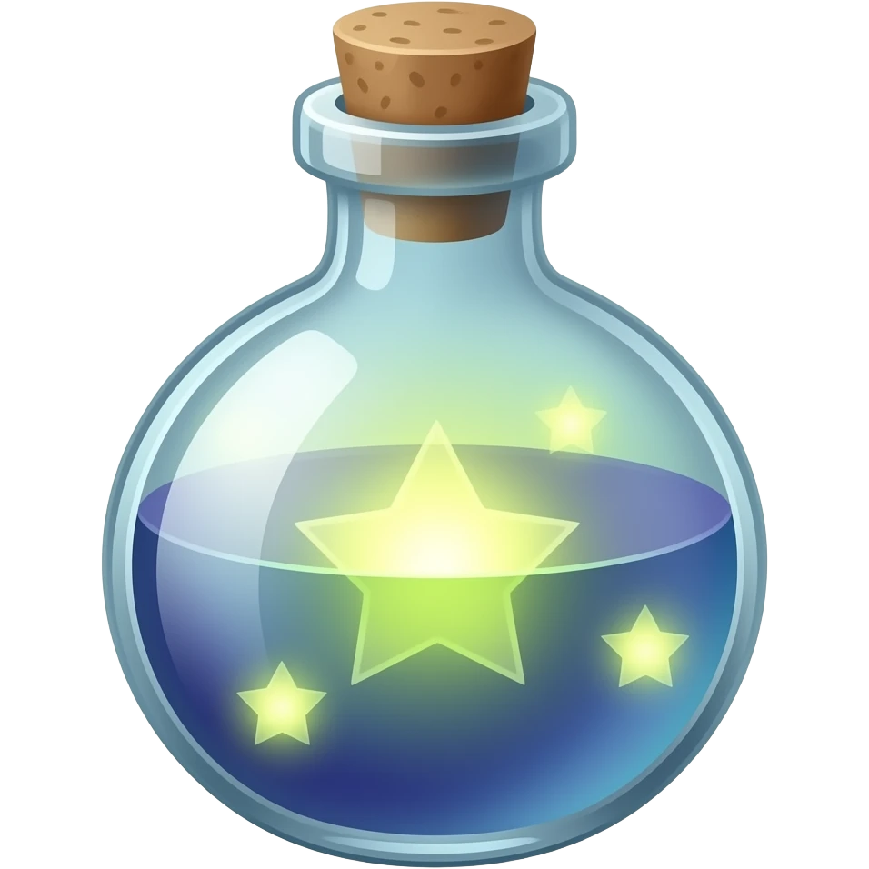 magic potion in a bottle emoji
