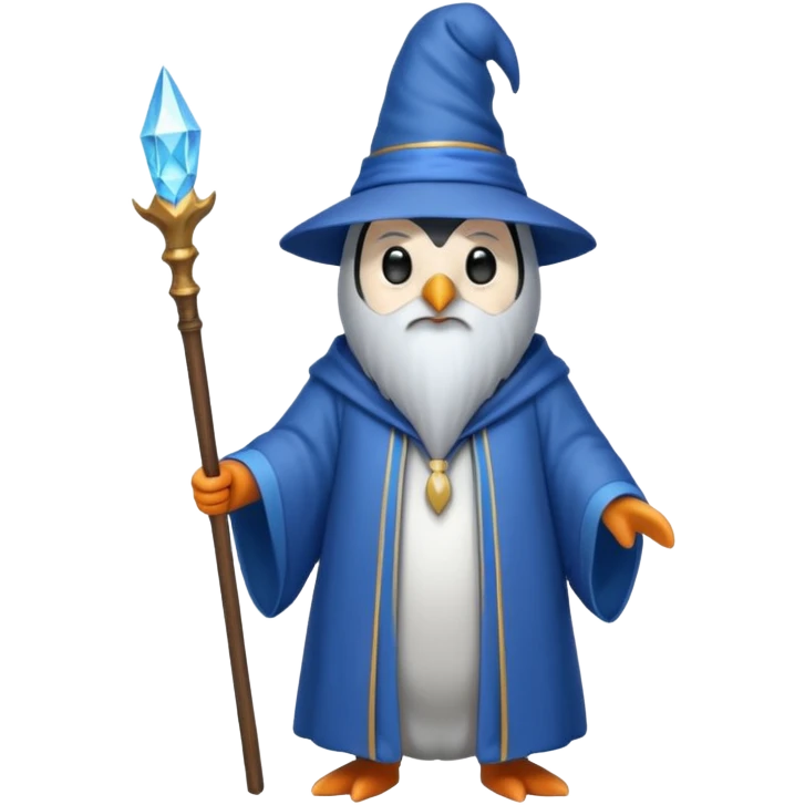 Penguin Wizard emoji