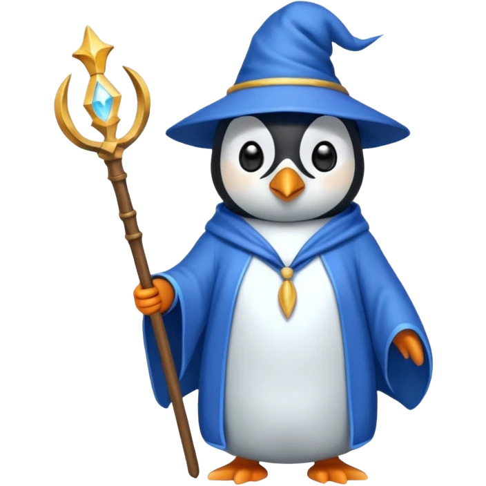 Penguin Wizard emoji