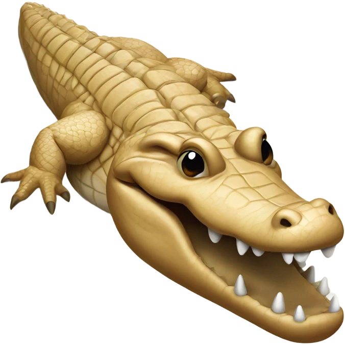 Beige alligator  emoji