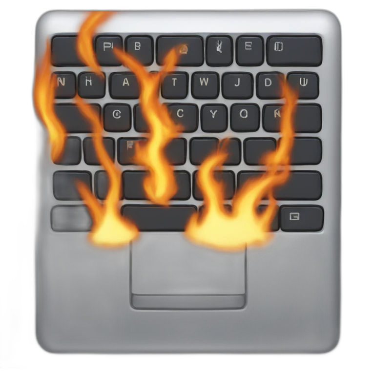 keyboard burn emoji