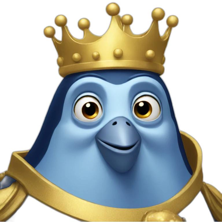 dory wearing gold crown emoji